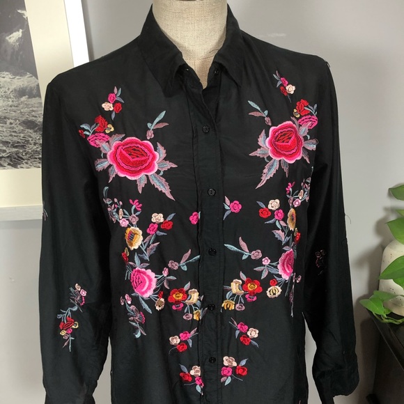 Zara Woman floral embroidered tunic XS - Picture 4 of 12